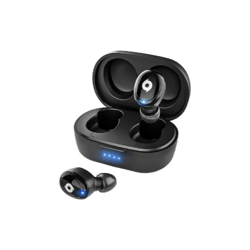 iKanzi 3D Stereo Auto Pairing True Wireless Earbuds with Charging Case Via Amazon