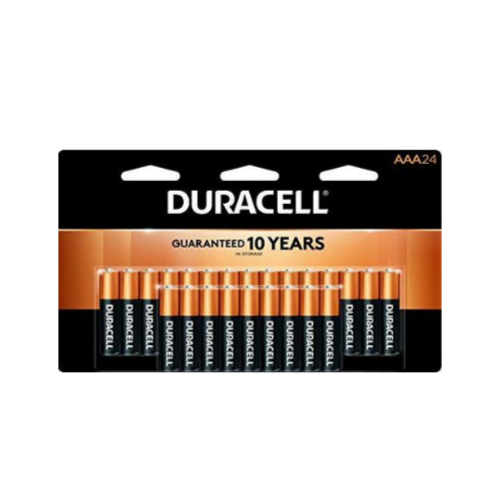 24 Count Duracell - CopperTop AAA Alkaline Batteries via Amazon