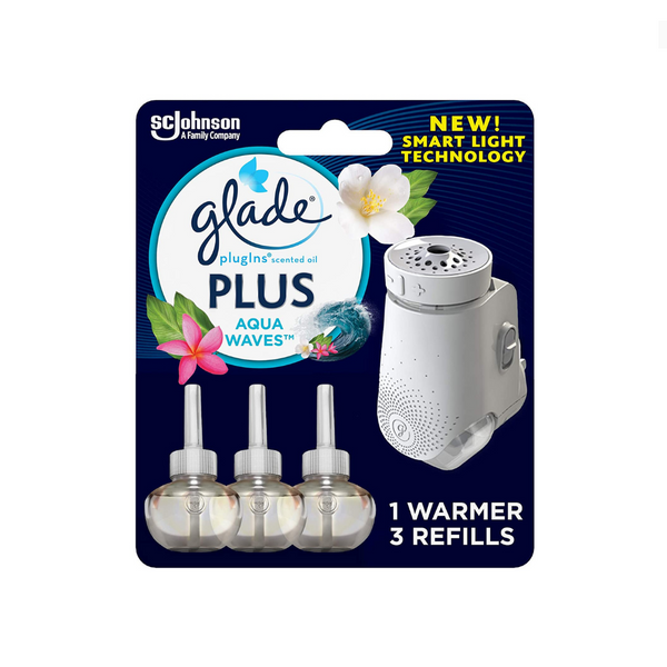 3 Glade PlugIn Plus Air Freshener Starter Kits