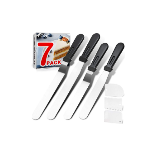 4 Pack Icing Spatula Set + Blades via Amazon