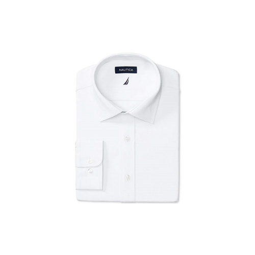 Men's Classic/Regular-Fit Comfort Stretch White Shirt Via Macy's