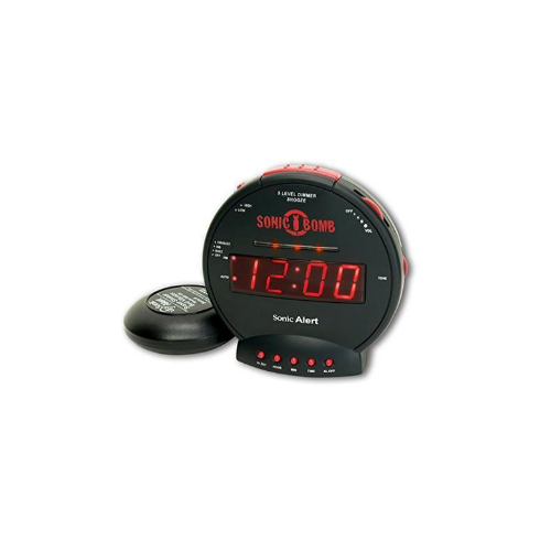Sonic Bomb Dual Extra Loud Alarm Clock with Bed Shaker Via Amazon