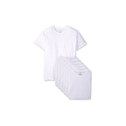 6 Pack Hanes Ultimate Men's FreshIQ ComfortSoft Crewneck Undershirt Vi ...