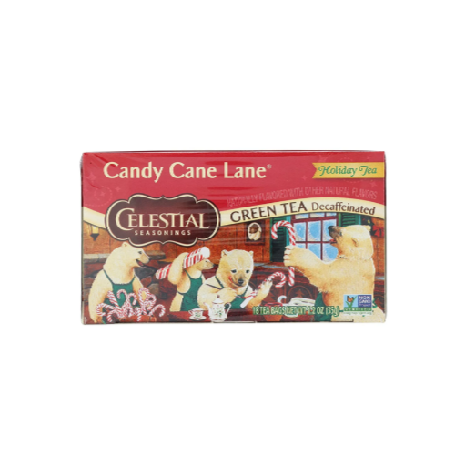 Celestial Seasonings Tea Grn Dcf Cndy Cane Lane, 18 Count (Pack Of 6) Via Amazon
