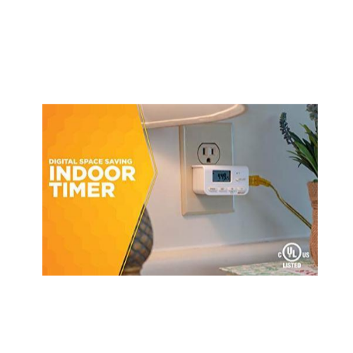 2 Pack  Indoor 24-Hour Digital Plug-In Timer, Via Amazon