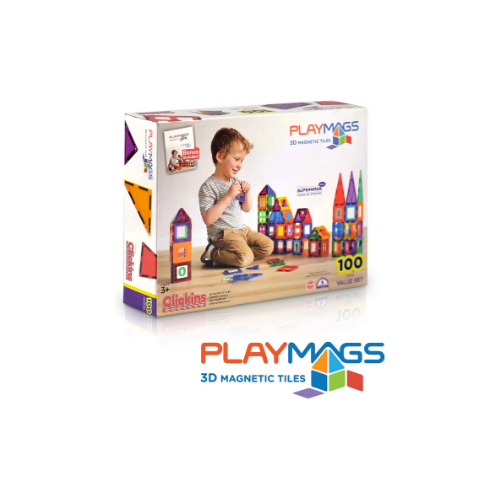 Playmags 3D Magnetic Blocks Set of 100 Via Amazon