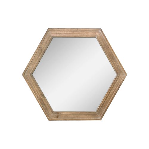 Stonebriar Decorative 24 Inch Hexagon Hanging Wall Mirror Via Amazon