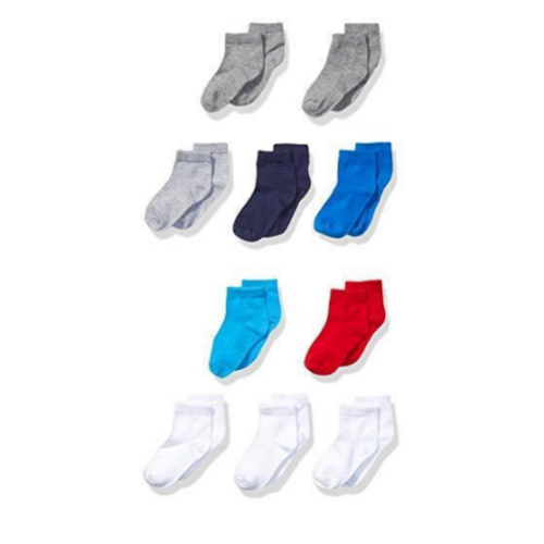 Hanes Boys' Toddler Ankle Sock 10-Pack, assorted Via Amazon