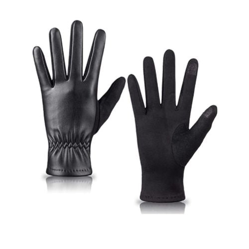 Women's Winter With Touch Screen Texting Leather Elegant Gloves Via Amazon