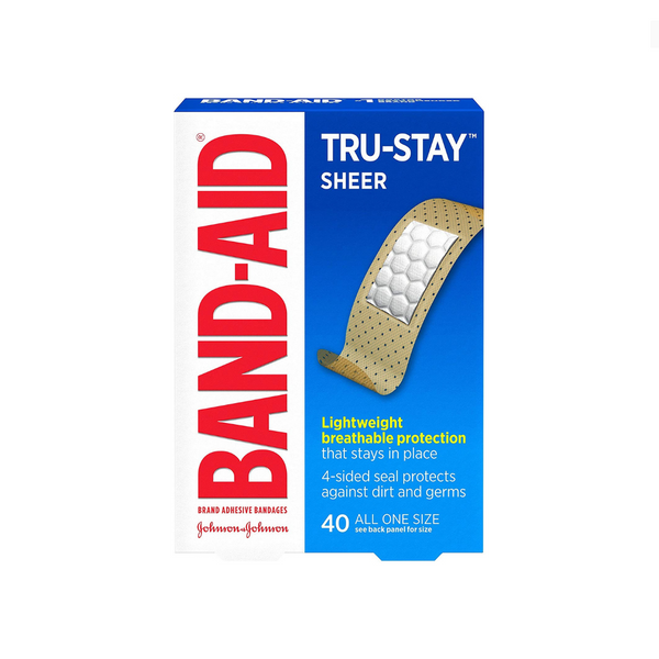 40 Band-Aid Adhesive Bandages Via Amazon