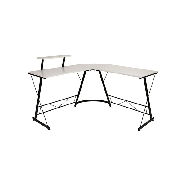Flash Furniture 71.5-Inch L-Shaped Corner Desk with Monitor Shelf  Via Amazon