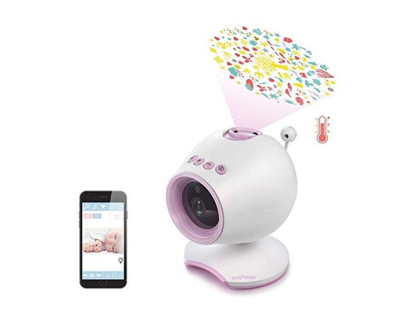 HD WiFi Baby Monitor with Soothing Projection Via Amazon