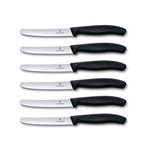 6 Victorinox Swiss Army Cutlery Swiss Classic Serrated Steak Knife Set Via Amazon