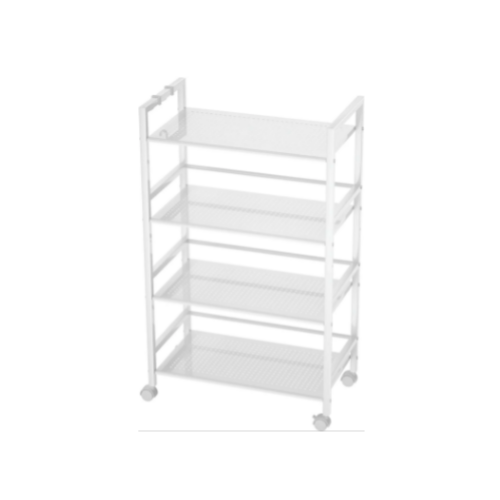 4 Shelf Metal Rolling Utility Cart Storage Organizer Via Amazon