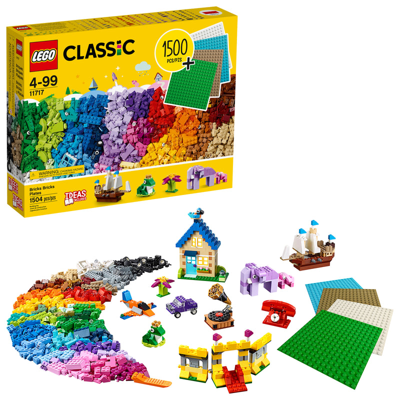 LEGO Classic Bricks, Bricks Plates Building Toy 1504 Pieces Via Walmart