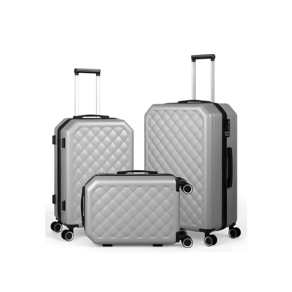 3-Piece HIKOLAYAE Concentric Collection Hardside Luggage Set (Many Colors) Via Walmart