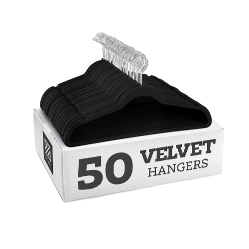 50 pack Zober Premium Velvet Hangers - Non-Slip Via Amazon
