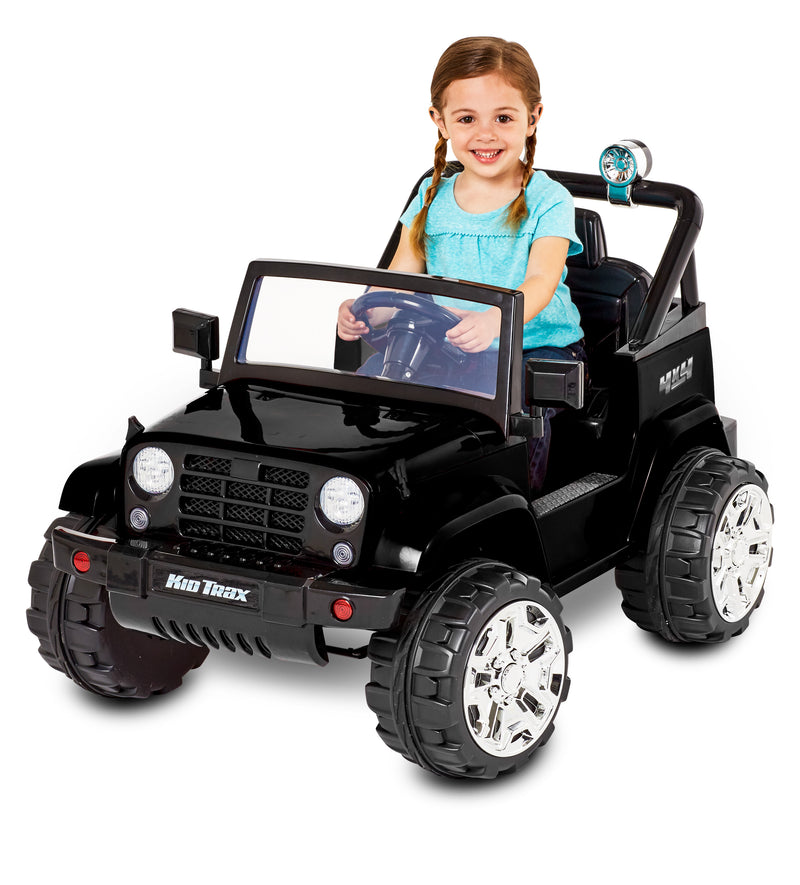 Kid Trax Fun Chaser 6V Battery Powered Ride-On, Black Via Walmart