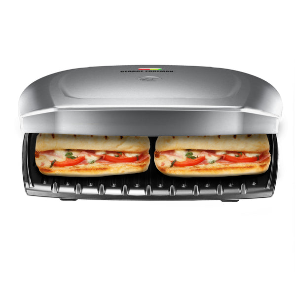 George Foreman 9-Serving Classic Plate Electric Indoor Grill and Panini Press Via Walmart