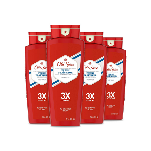4 Bottles of Old Spice Body Wash Via Amazon