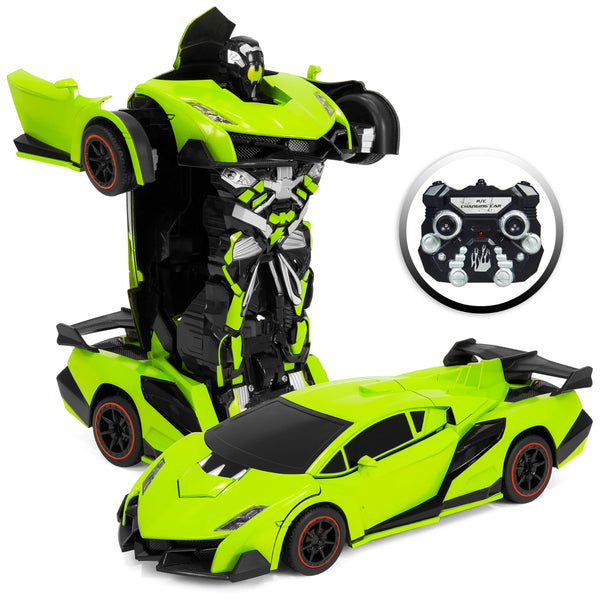 Best Choice Products Large Size Remote Control Robot Drifting Sports Race Car Toy w/ Sounds, LED Lights Via Walmart