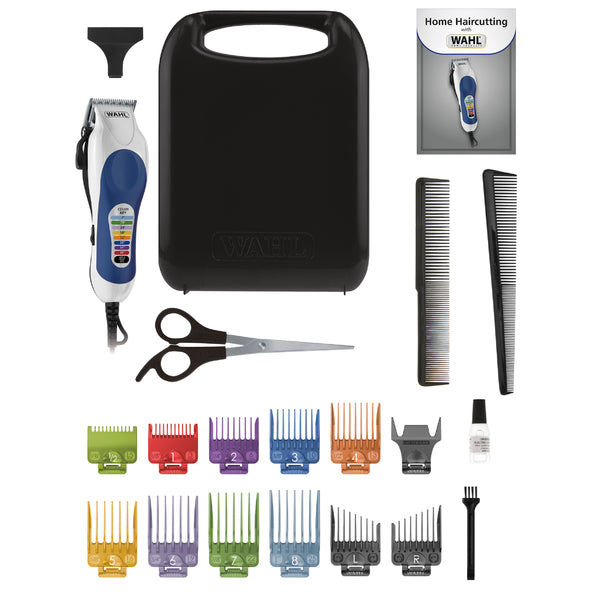 Wahl Corded Color Pro Color Coded Haircut Hair Clipper Kit, 20Pc Via Walmart