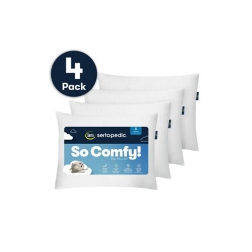 4-Pack Serta So Comfy Bed Pillow Via Walmart