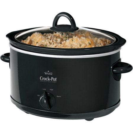 Crock-Pot 4 Quart Black Manual Slow Cooker Via Walmart