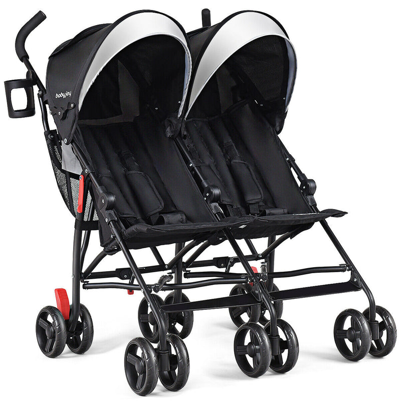 Baby Joy Foldable Twin Baby Double Stroller Via Walmart