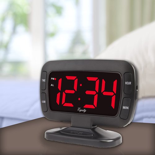 Equity Tilt LED Alarm Clock Via Walmart