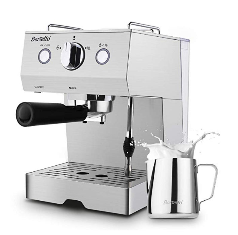 Espresso Machine with Milk Frother Wand Via Amazon