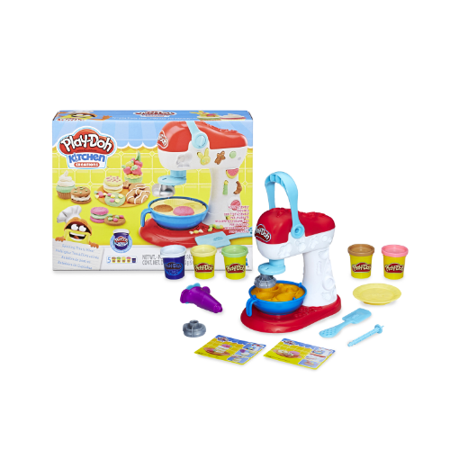 Play-Doh Kitchen Creations Spinning Treats Mixer Toy, Includes 6 Cans of Compound Via Walmart