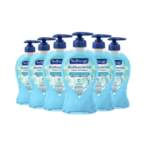 6 Pack Softsoap Antibacterial Liquid Hand Soap Cool Splash 11.25 Oz Via Amazon