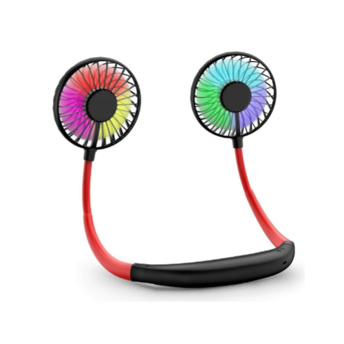 Rechargeable Neckband Fan Via Amazon