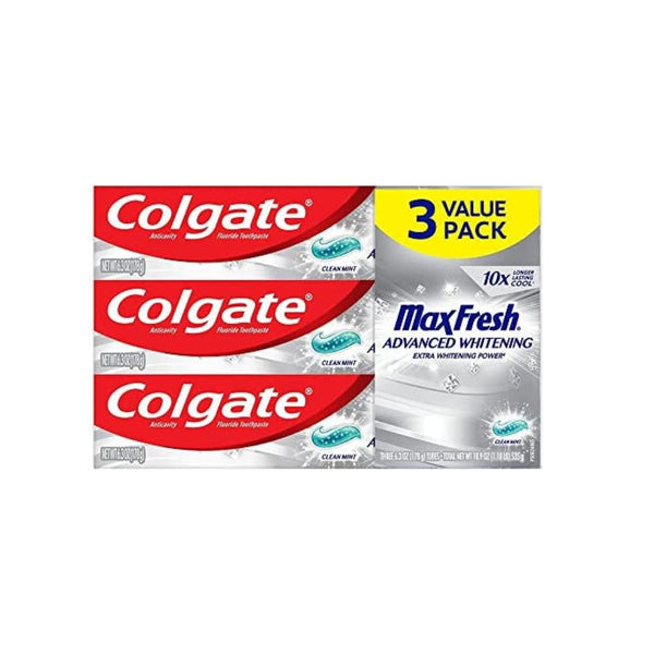 3-Pack Colgate Max Fresh Advanced Whitening Toothpaste Via Amazon