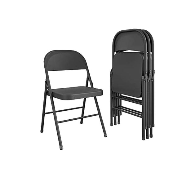 4-Pack Cosco All Steel Folding Chairs Via Amazon