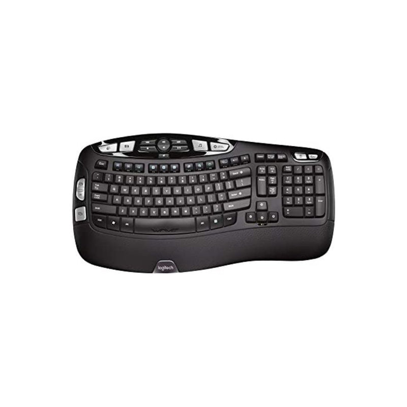 Logitech K350 Wireless Wave Ergonomic Keyboard with Unifying Wireless Technology
Via Amazon