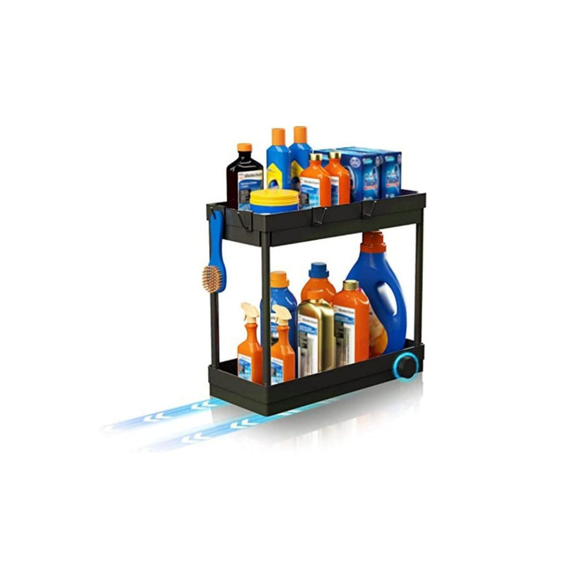 Multi-Purpose 2-Tier Under Sink Organizer Via Amazon