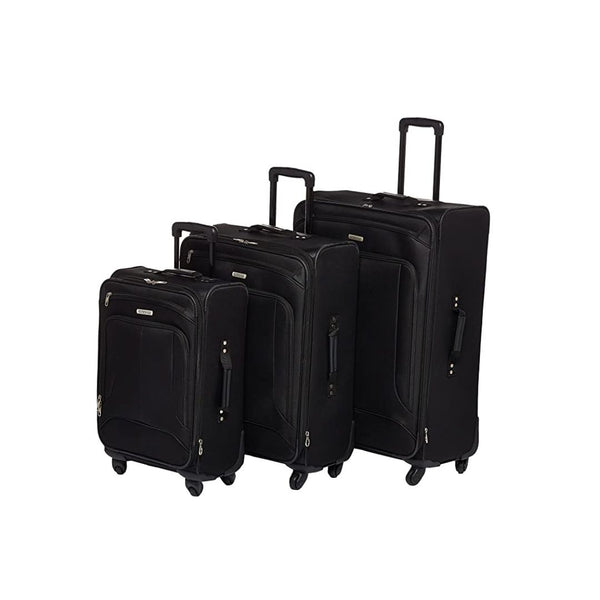 3-Piece American Tourister Pop Max Softside Luggage with Spinner Wheels Via Amazon