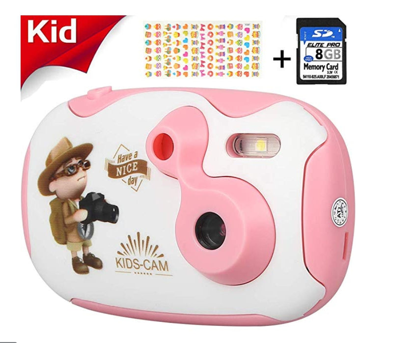 Kids Camera with 8GB Memory Card Via Amazon
