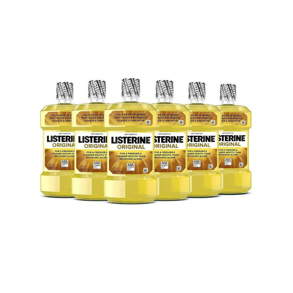 6-Pack Listerine Original Antiseptic Oral Care Mouthwash Via Amazon