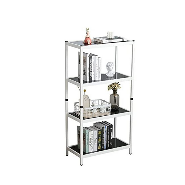 4-Tier Glass Book Shelf Via Amazon