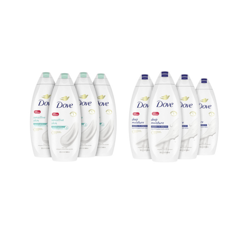 4 Bottles of Dove Deep Moisture Body WashVia Amazon