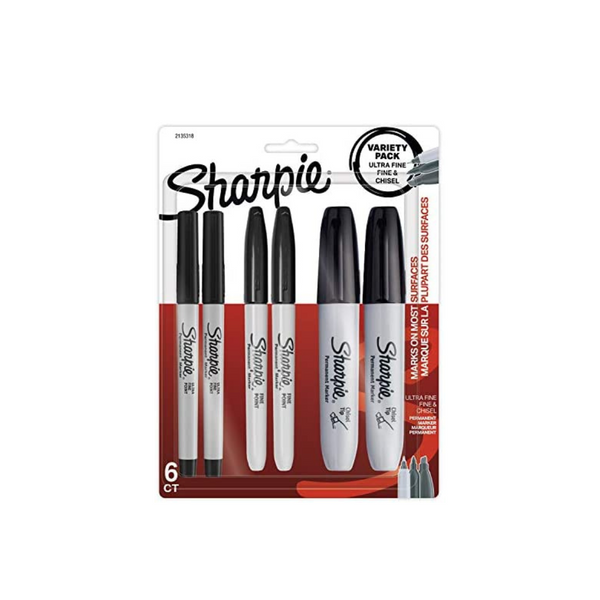 6-Count Sharpie Permanent Markers Via Amazon