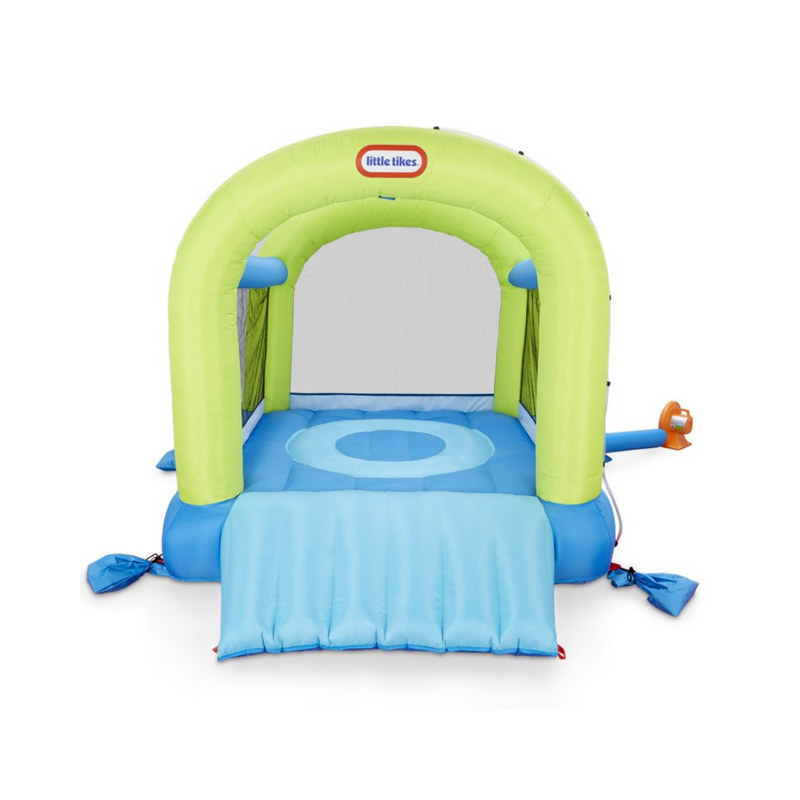 Little Tikes Splash n’ Spray Outdoor Indoor 2-in-1 Inflatable Bounce House with Slide, Water Spray and Blower
Via Walmart