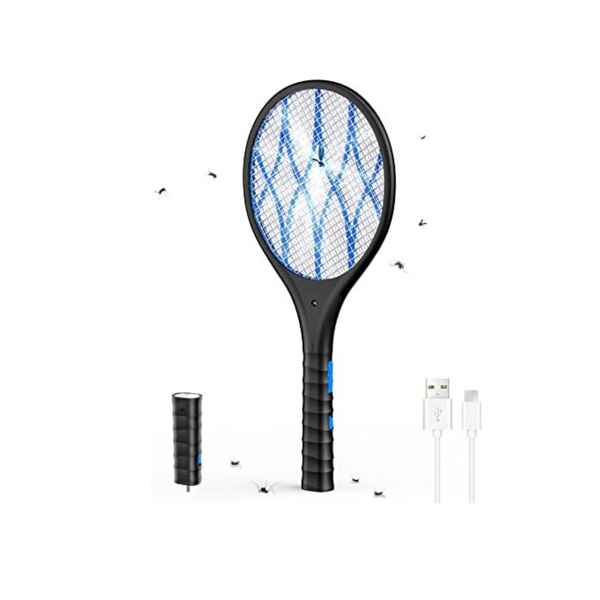 Bug Zapper Rechargeable Electric Fly Swatter Via Amazon