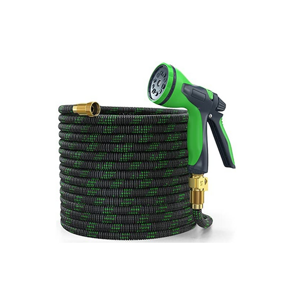 50 ft Expandable Water Hose with 10 Function Nozzle Via Amazon
