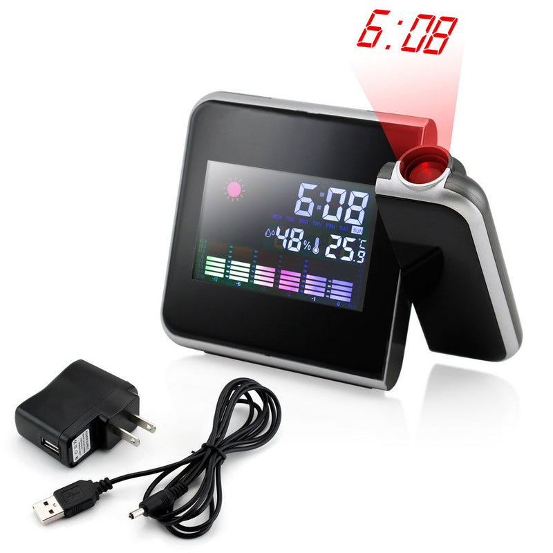 Projection Digital Weather LCD Snooze Alarm Clock Via Ebay ONLY $8.95 Shipped! (Reg $39.99)