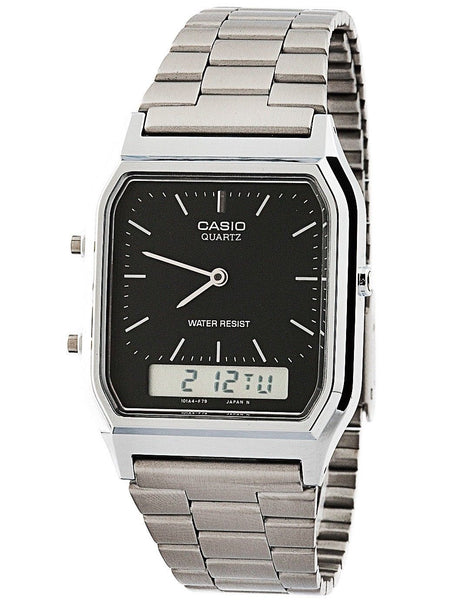 Casio AQ230A-1D Mens Stainless Steel Analog Digital Watch Via Ebay SALE $24.99 Shipped! (Reg $39.99)