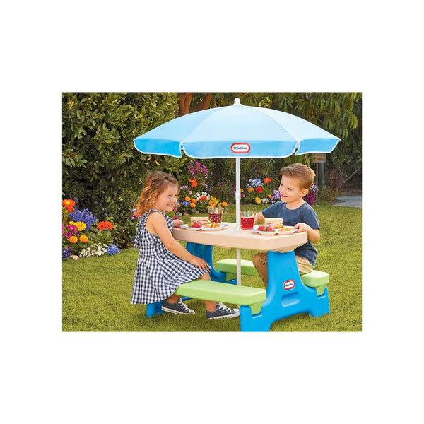 Little Tikes Easy Store Picnic Table with Umbrella simplexdeals